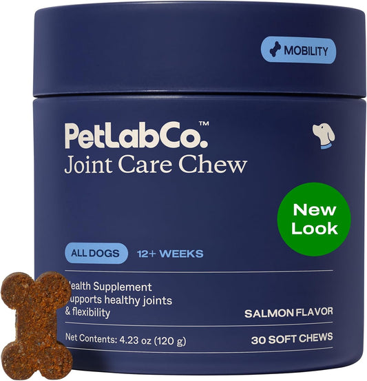 Joint Care Chews - High Levels of Glucosamine for Dogs, Green Lipped Mussels, and Omega 3 - Dog Hip and Joint Supplement to Actively Support Mobility - Packaging May Vary - Salmon