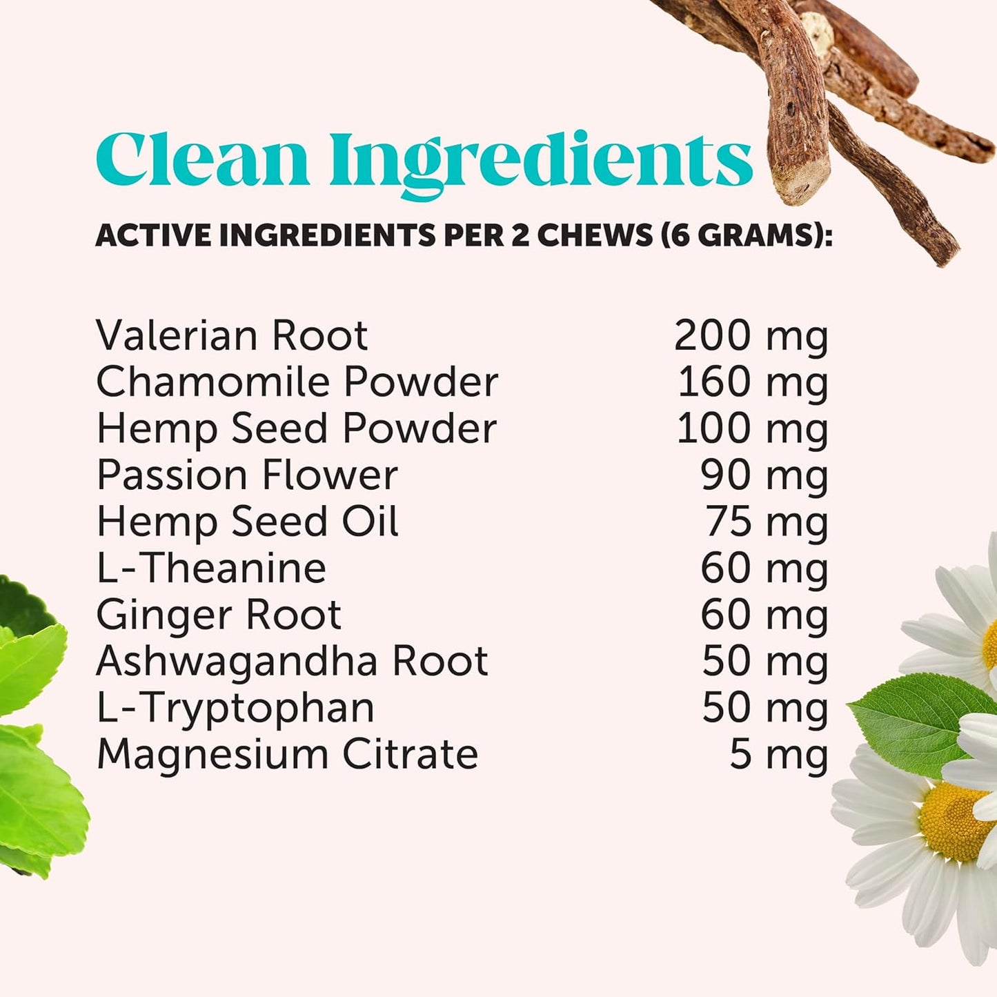 Natural Hemp Calming Chews for Dogs - Calming Aid Supplement for Occasional Anxiousness with Valerian Root, Chamomile, + Magnesium - Stress, Separation & Thunder Support - (Chicken, 90 Count)