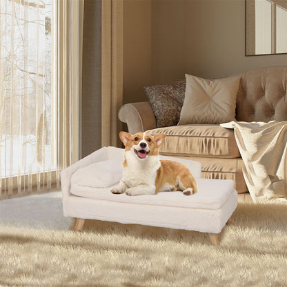 Tanaka ~ Pet Sofa Bed Snuggle Lounge Elevated Dog Cat Bed W/ Cushion for Small/Medium Pet