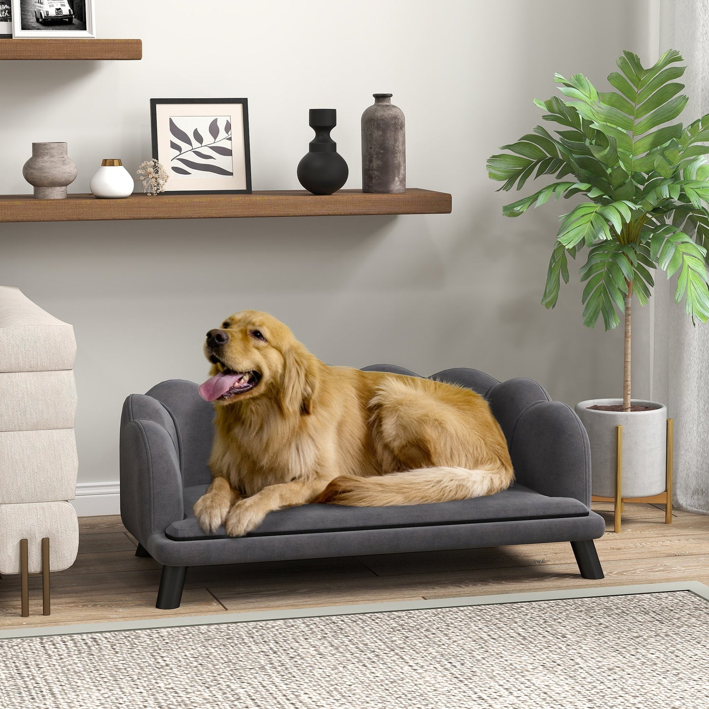 Tino ~ Pearl Design Pet Sofa for Medium and Large Sized Dogs