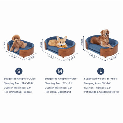 Scandinavian Style Elevated Pet Beg/Sofa