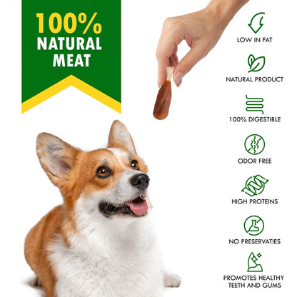 Dog Calcium Bones Wrapped Chicken & Rawhide Free Chew Treats Pet