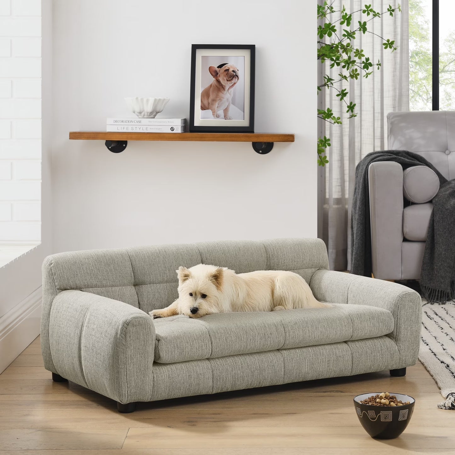 Mona Lisa ~ Soft and Comfortable Pet Sofa with Backrest and Armrests