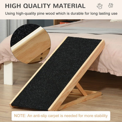 Elevated Pet Ramp For Dogs, Cats, Rabbits, Height-adjustable And