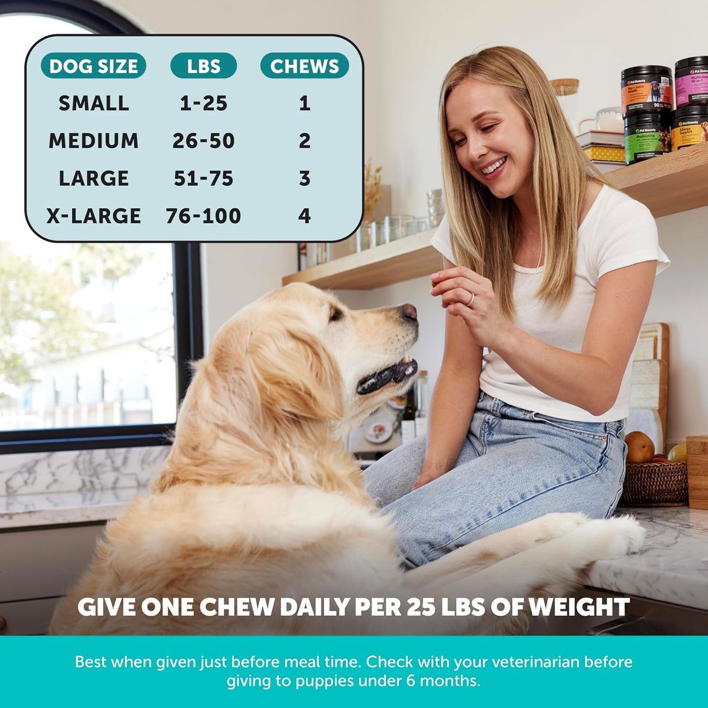 Natural Hemp Calming Chews for Dogs - Calming Aid Supplement for Occasional Anxiousness with Valerian Root, Chamomile, + Magnesium - Stress, Separation & Thunder Support - (Chicken, 90 Count)