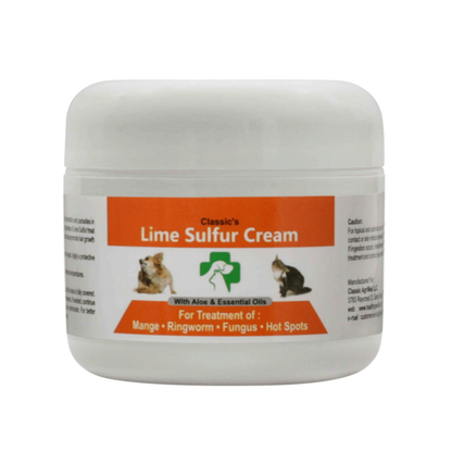 Lime Sulfur Pet Skin Cream - Pet Care and Veterinary Treatment for