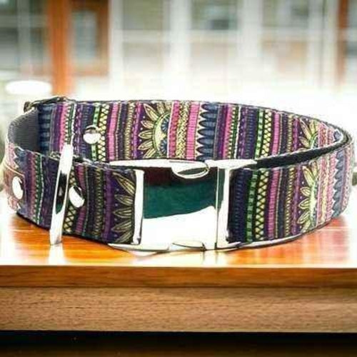 Regal Pooch Cotton Dog Collar  Finnigans Play Pen