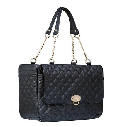 Black Quilted Pet Carrier